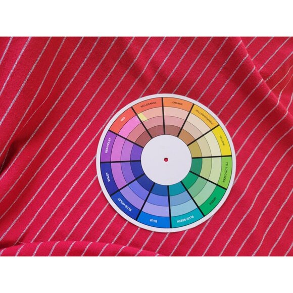 Cato Womens Top 3X Plus Tunic Long Sleeve Knit Red Stripe Sheer STR113XE - Picture 9 of 9